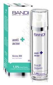BANDI Medical Expert Anti Acne, Krem BB multiaktywny, cera tłusta, mieszana. trądzikowa, 50 ml