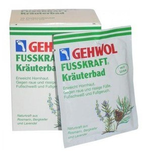 GEHWOL Fusskraft Krauterbad, Sól ziołowa do kąpieli stóp, 10x20 g