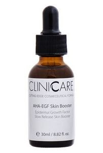 CLINICCARE AHA + EGF Skin Booster, Booster odmładzający i leczniczy, każda cera, 30 ml