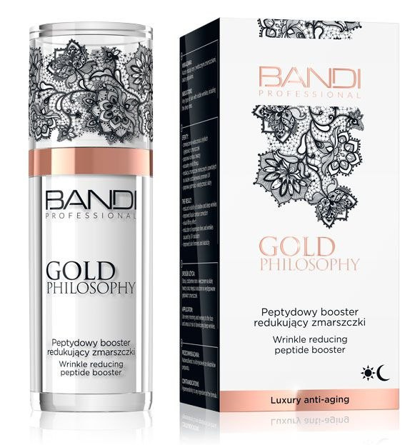 BANDI Gold Philosophy, Peptydowy booster redukujący zmarszczki, każda cera, 30 ml BANDI Gold Philosophy, Peptydowy booster redukujący zmarszczki, każda cera, 30 ml