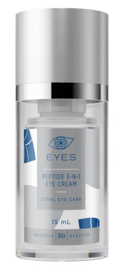 RHONDA ALLISON EC, Peptide 3-n-1 Eye Cream, Kompleksowy krem peptydowy pod oczy, każda cera, 15 ml