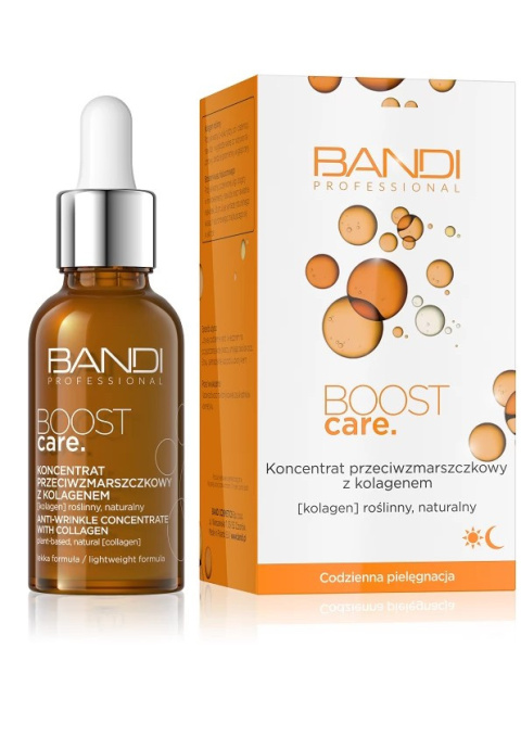 BANDI Boost Care, Koncentrat przeciwzmarszczkowy z kolagenem, 30 ml