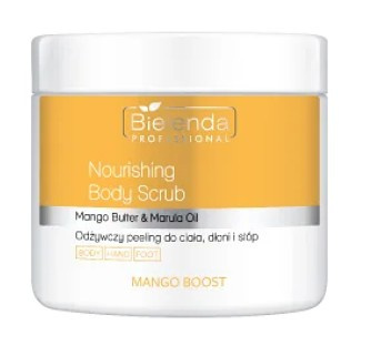 BIELENDA Mango Boost, Odżywczy peeling do ciała, dłoni i stóp, 550g