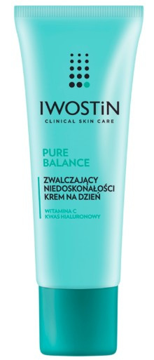 IWOSTIN Pure Balance, Krem na niedoskonałości na dzień, 50 ml