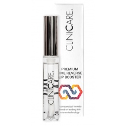 CLINICARE Lip Booster Premium Time Reverse, Intensywnie regenerujący booster do ust, 7,5 ml