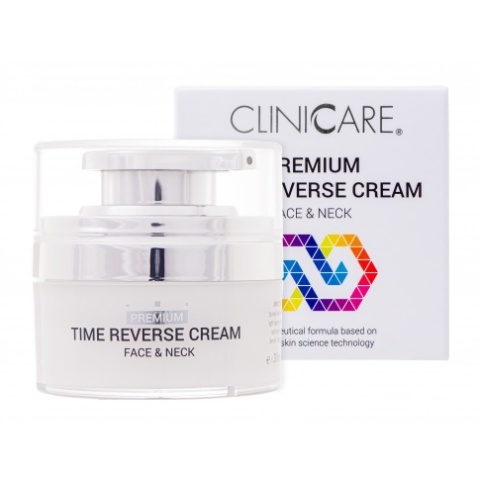 CLINICARE Premium Time Reverse Cream, Krem odwracający procesy starzenia, 30 ml
