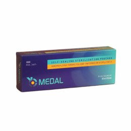 Torebki do sterylizacji 90mm x 230mm 200szt MEDAL
